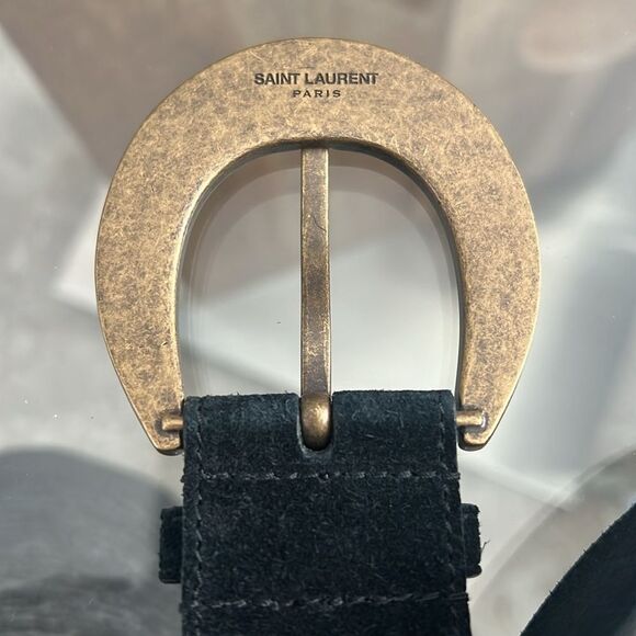 Saint Laurent Authentic Leather Black Belt EGC.609034.85.1119 Size 85”, NWT - Picture 3 of 5